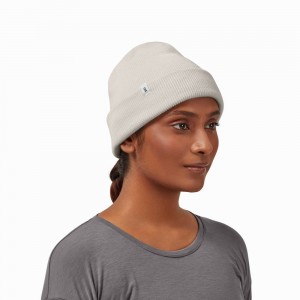 Palarie On Merino Beanie Barbati Albi | 246108-ARJ