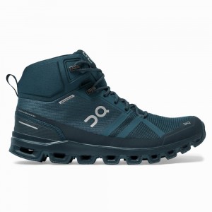 Pantofi Drumetie On Cloudrock Waterproof Barbati Bleumarin | 365791-PRZ