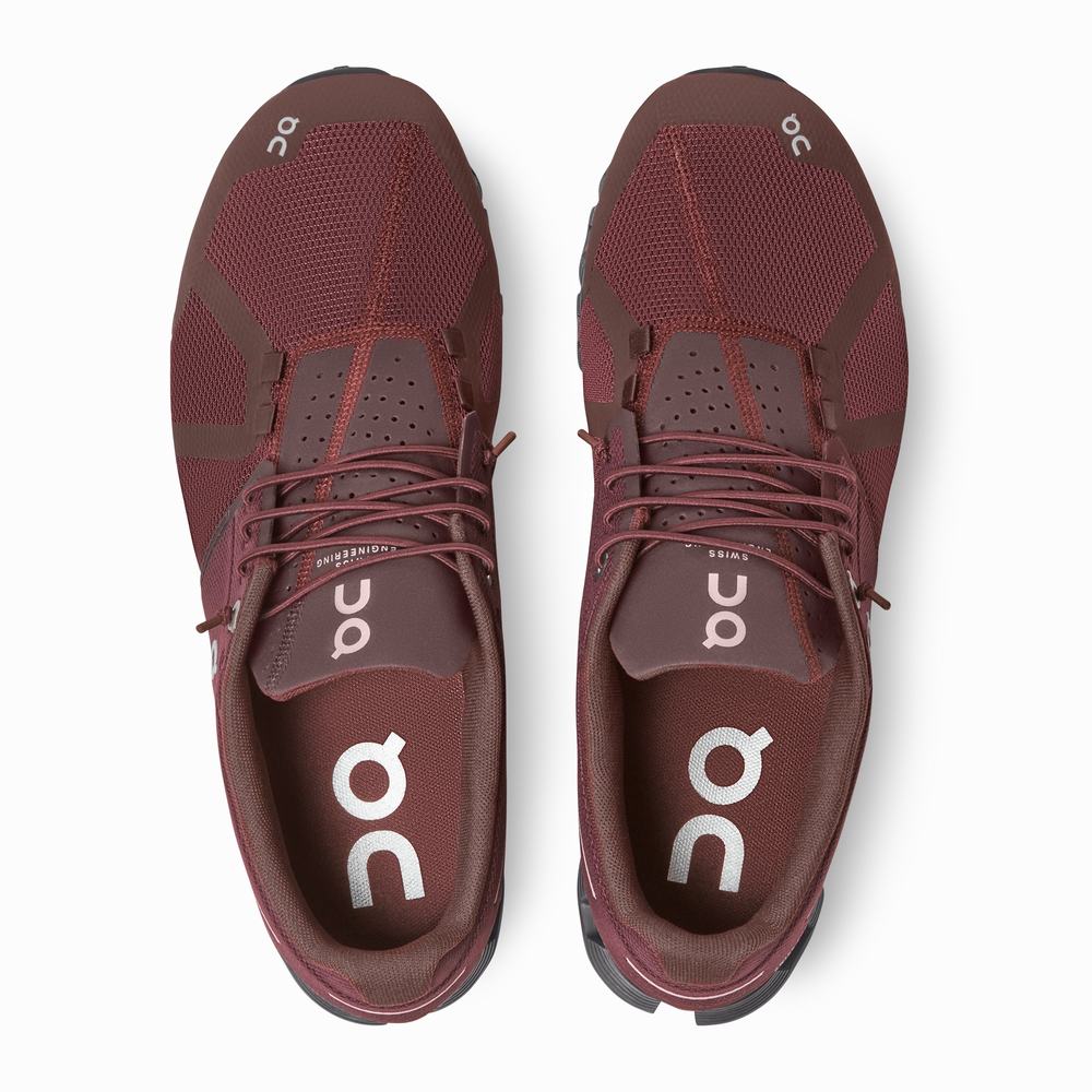 Adidasi Alergare Rutiera On Cloud Monochrome Barbati Claret | 207685-KYH