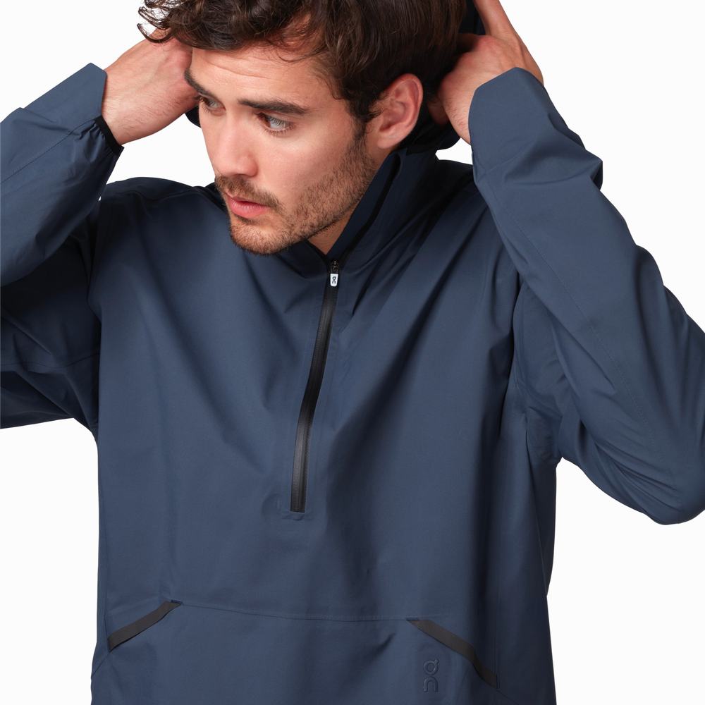 Geaca On Waterproof Anorak Barbati Bleumarin | 825170-SMK