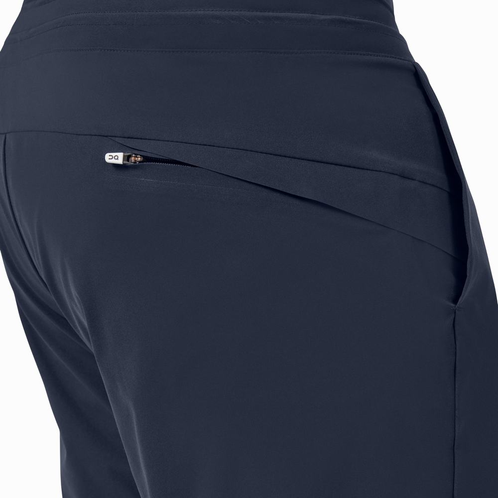 Pantaloni Scurți De Alergare On Hybrid Barbati Bleumarin | 025173-MBK