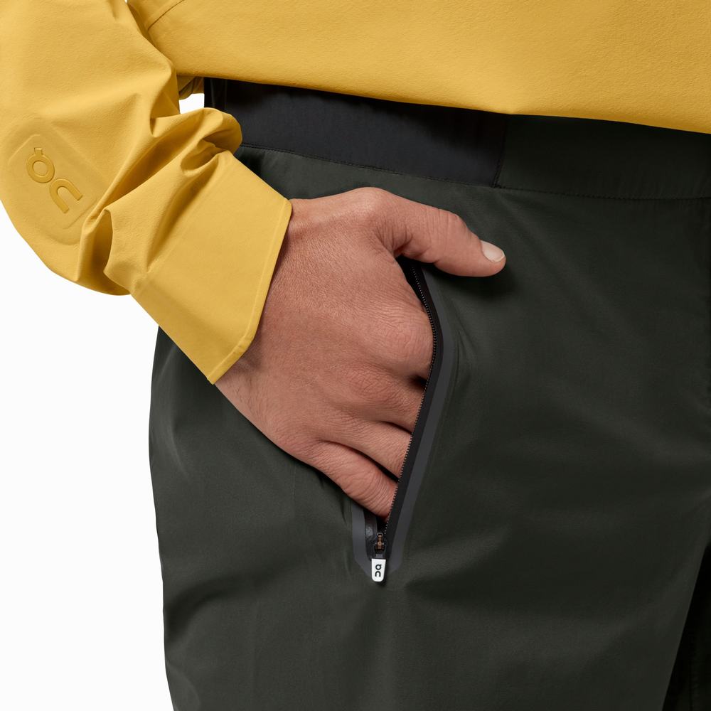 Pantaloni Scurți De Alergare On Waterproof Barbati Gri | 839165-XOF