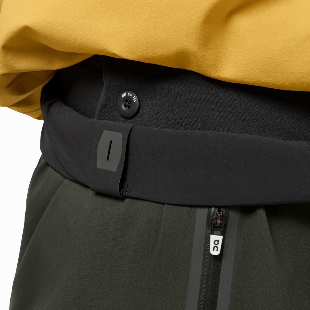 Pantaloni Scurți De Alergare On Waterproof Barbati Gri | 839165-XOF