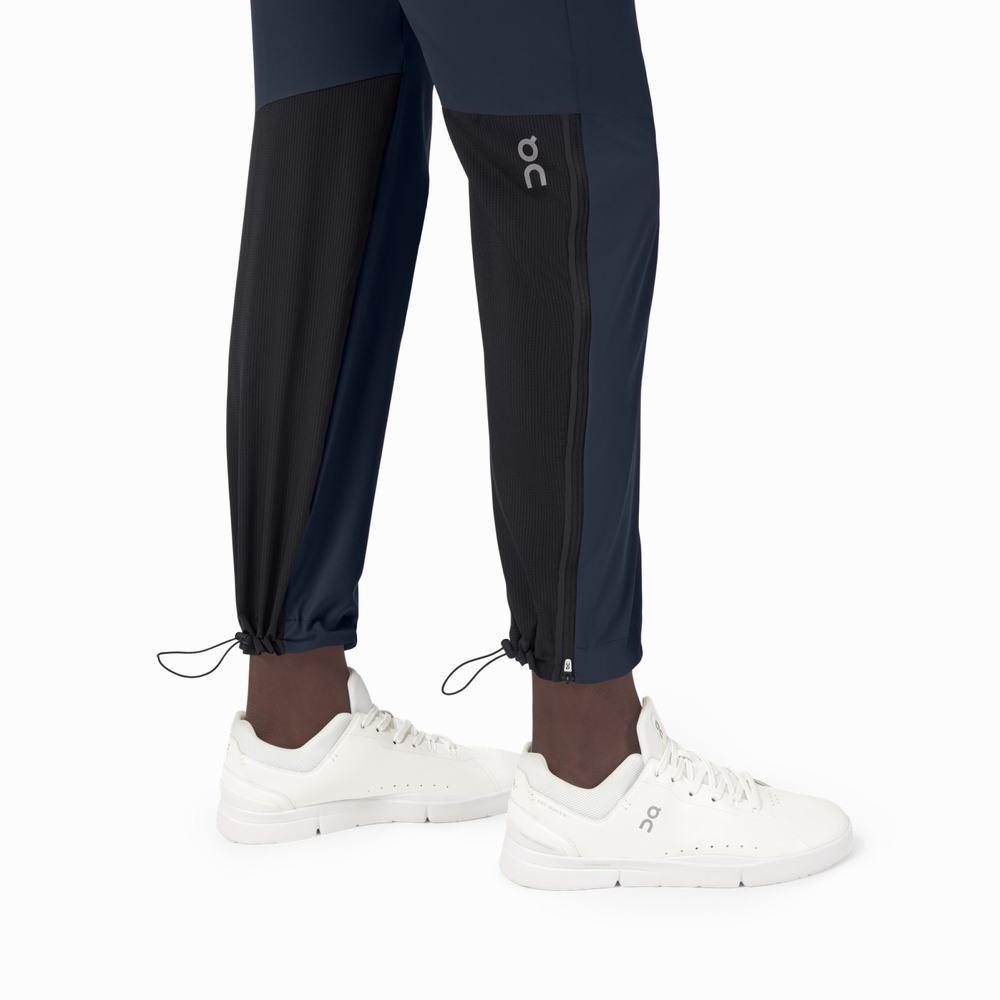 Pantaloni de Trening On Track Barbati Bleumarin Negrii | 539721-VTC