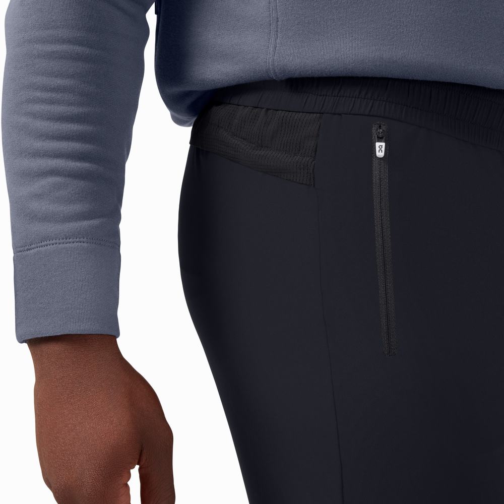 Pantaloni de Trening On Track Barbati Negrii | 501486-DMJ