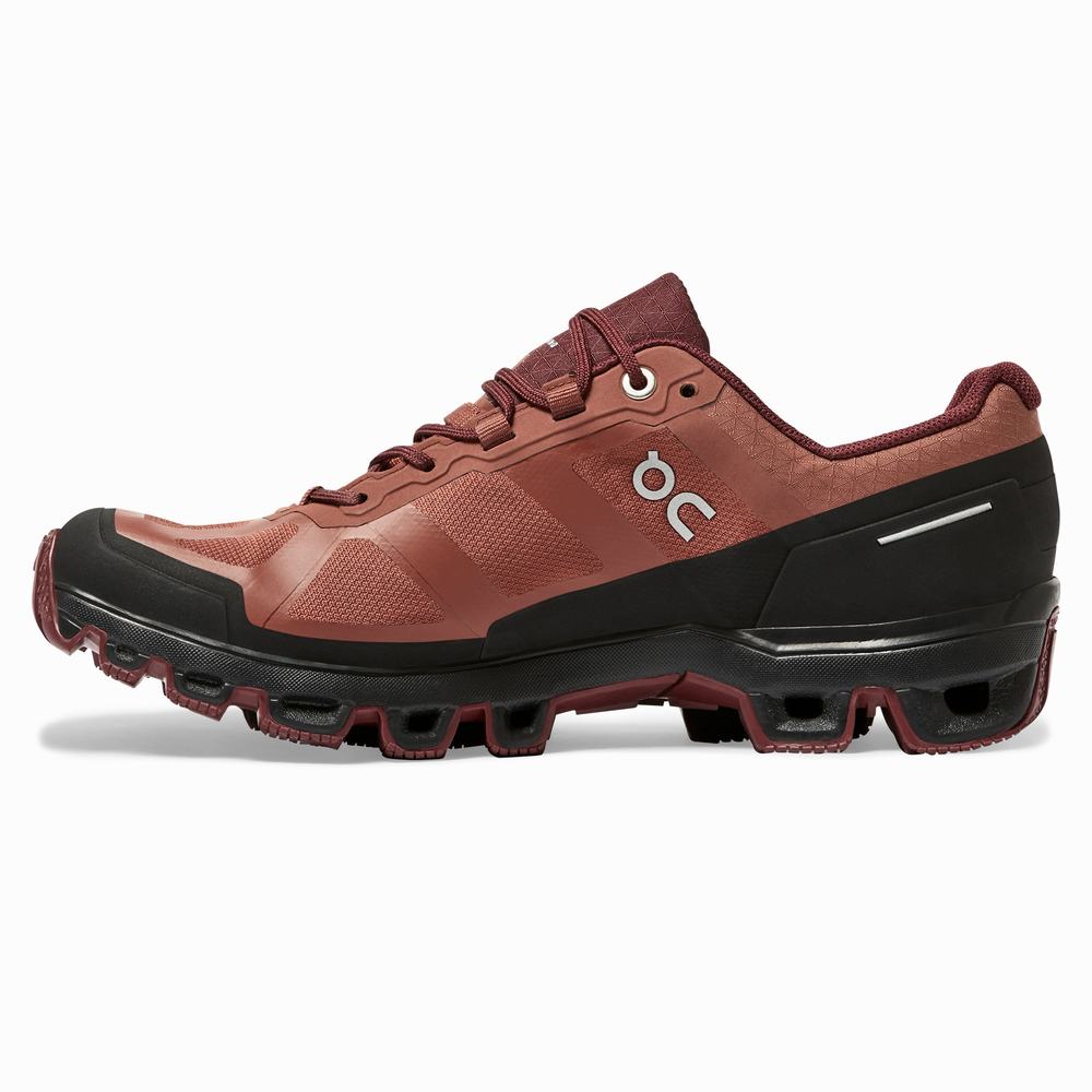 Pantofi Alergare Trail On Cloudventure Waterproof Dama Maro Roz | 810394-FLK