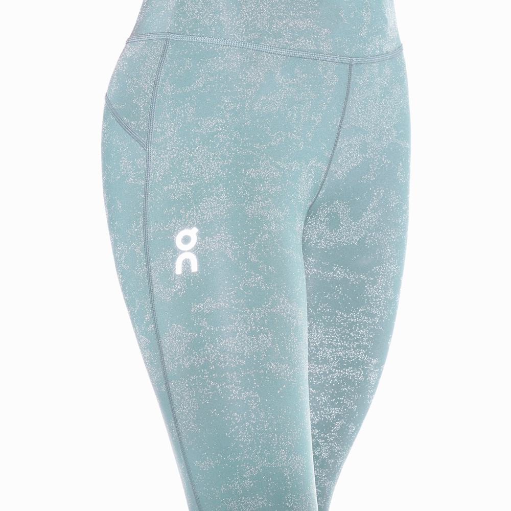 Running Leggings On Tights 7/8 Dama Masline Verzi | 960238-PIG