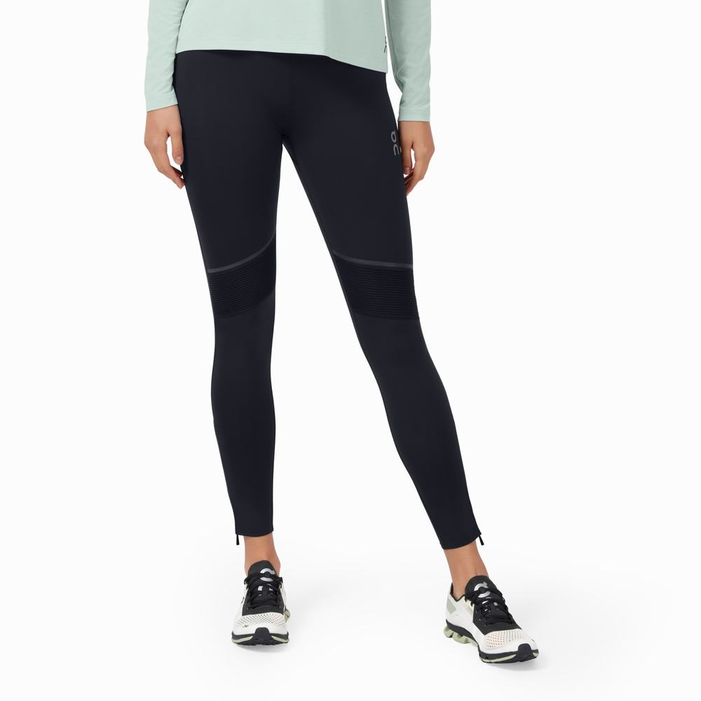 Running Leggings On Tights Long Pants Dama Negrii | 708269-CIA